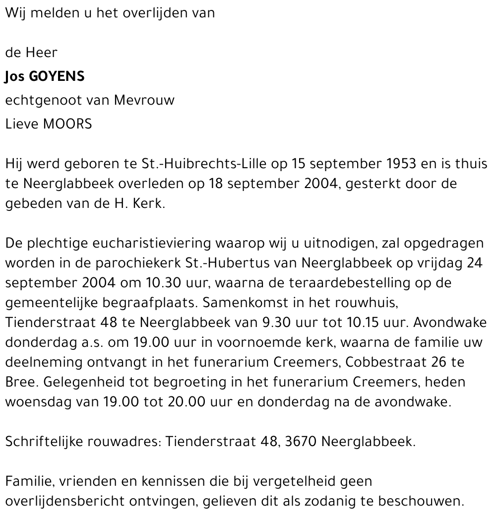 Jos GOYENS