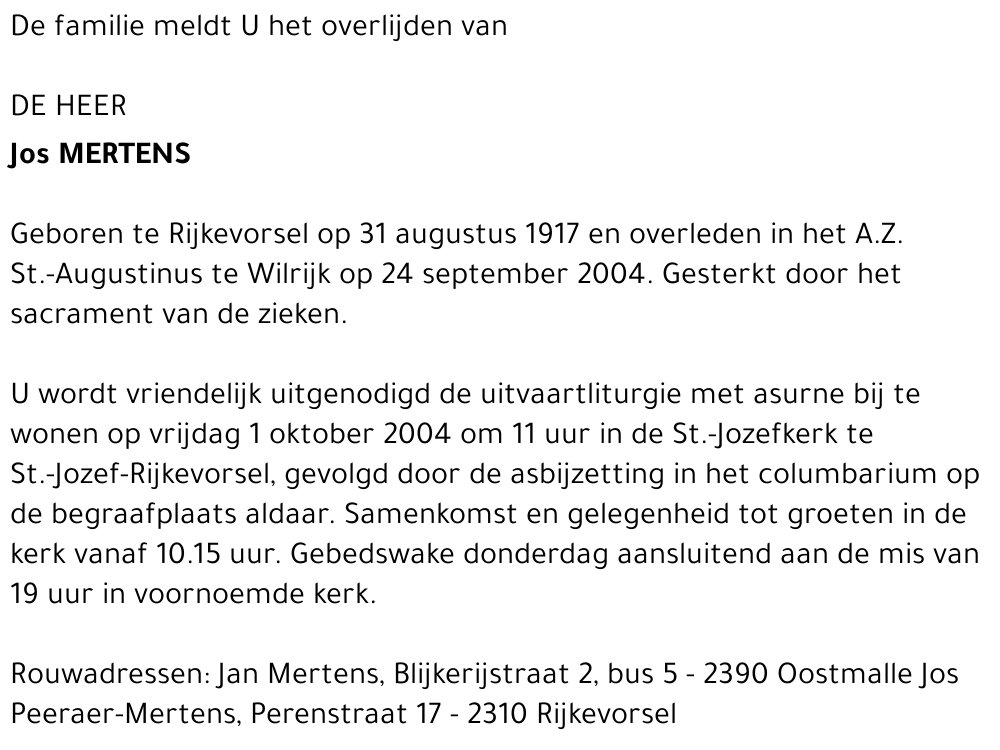 Jos MERTENS