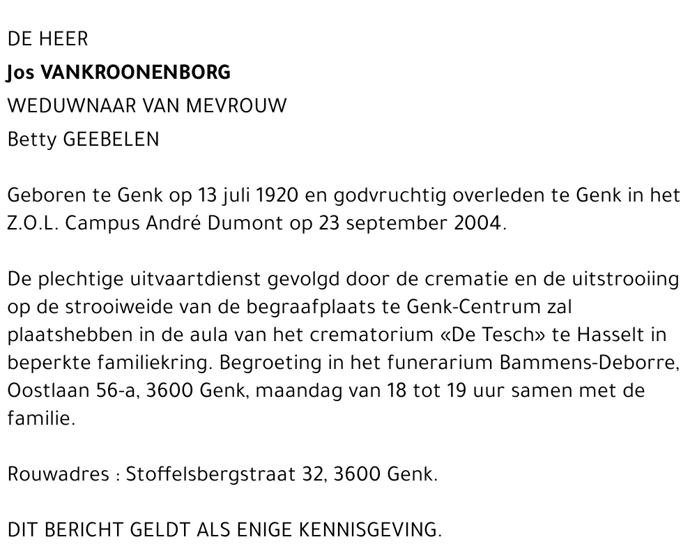 Jos Vankroonenborg