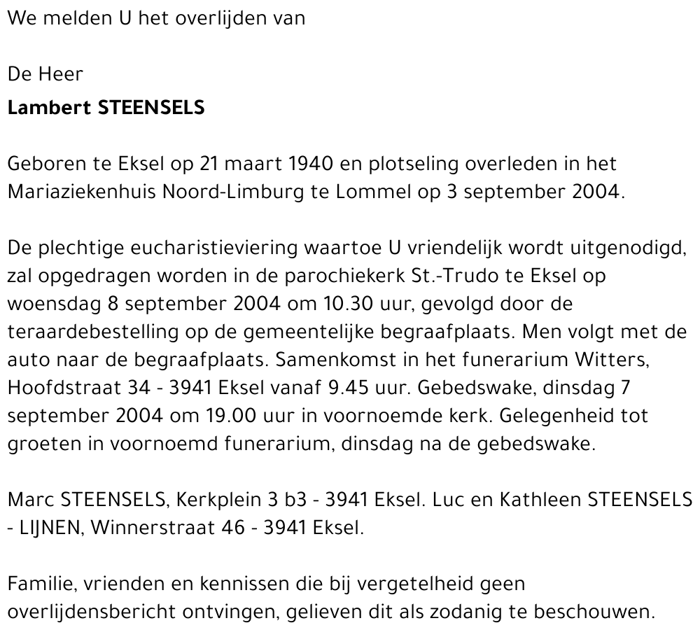 Lambert STEENSELS