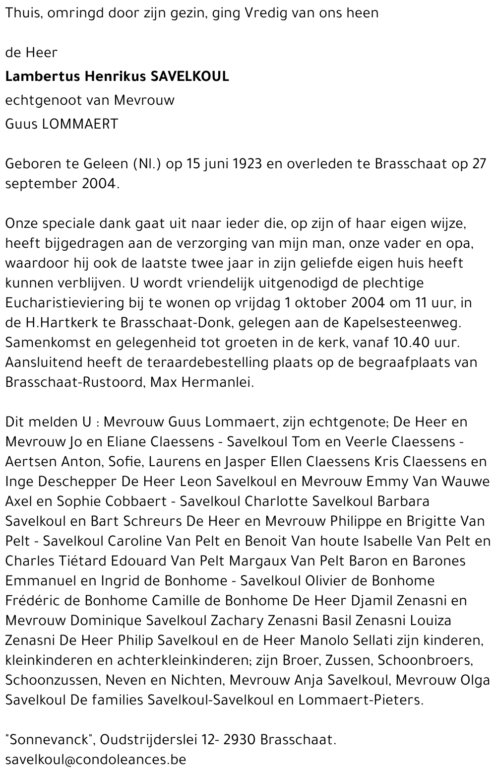 Lambertus Henrikus Savelkoul