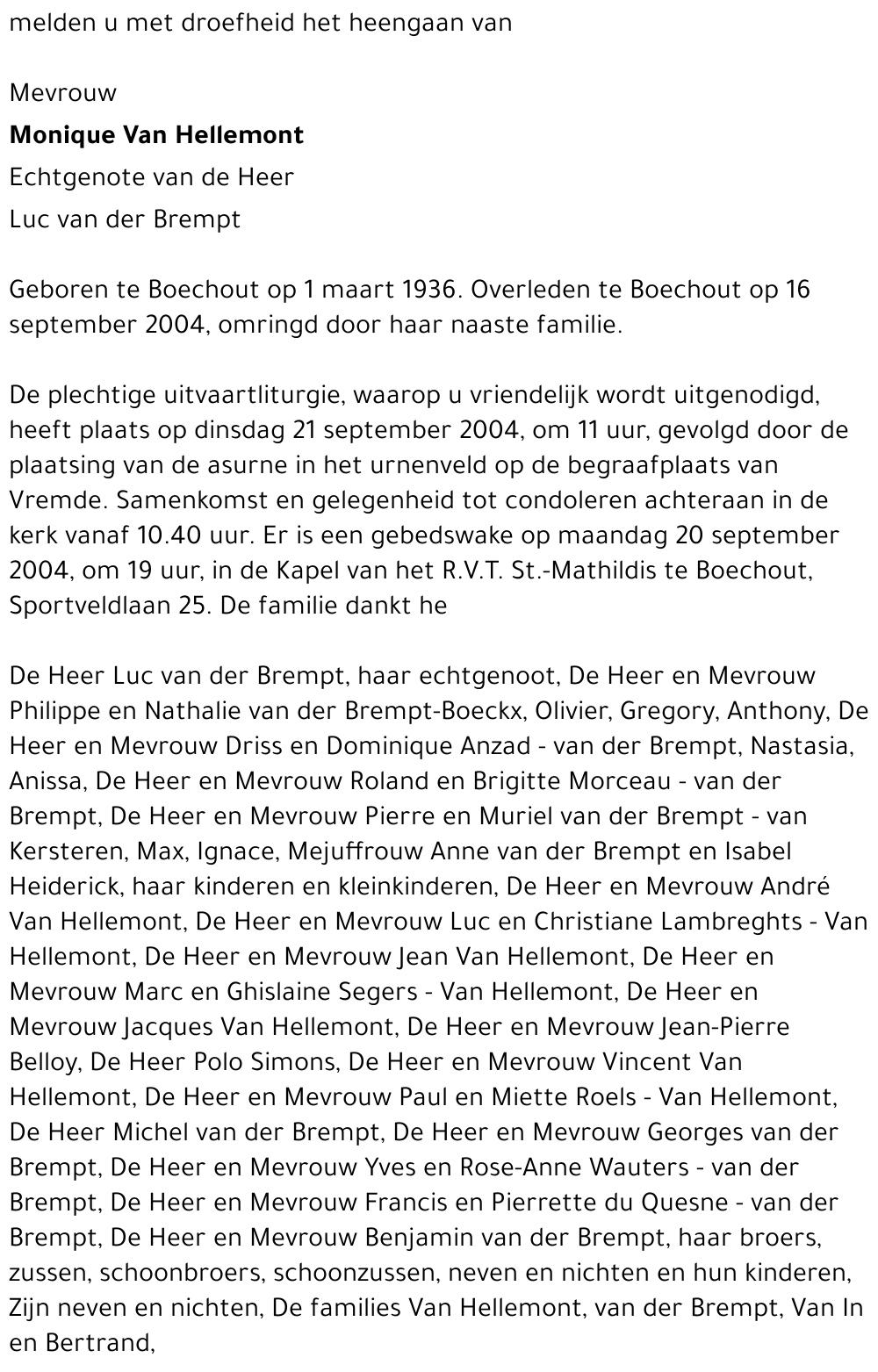 monique van hellemont