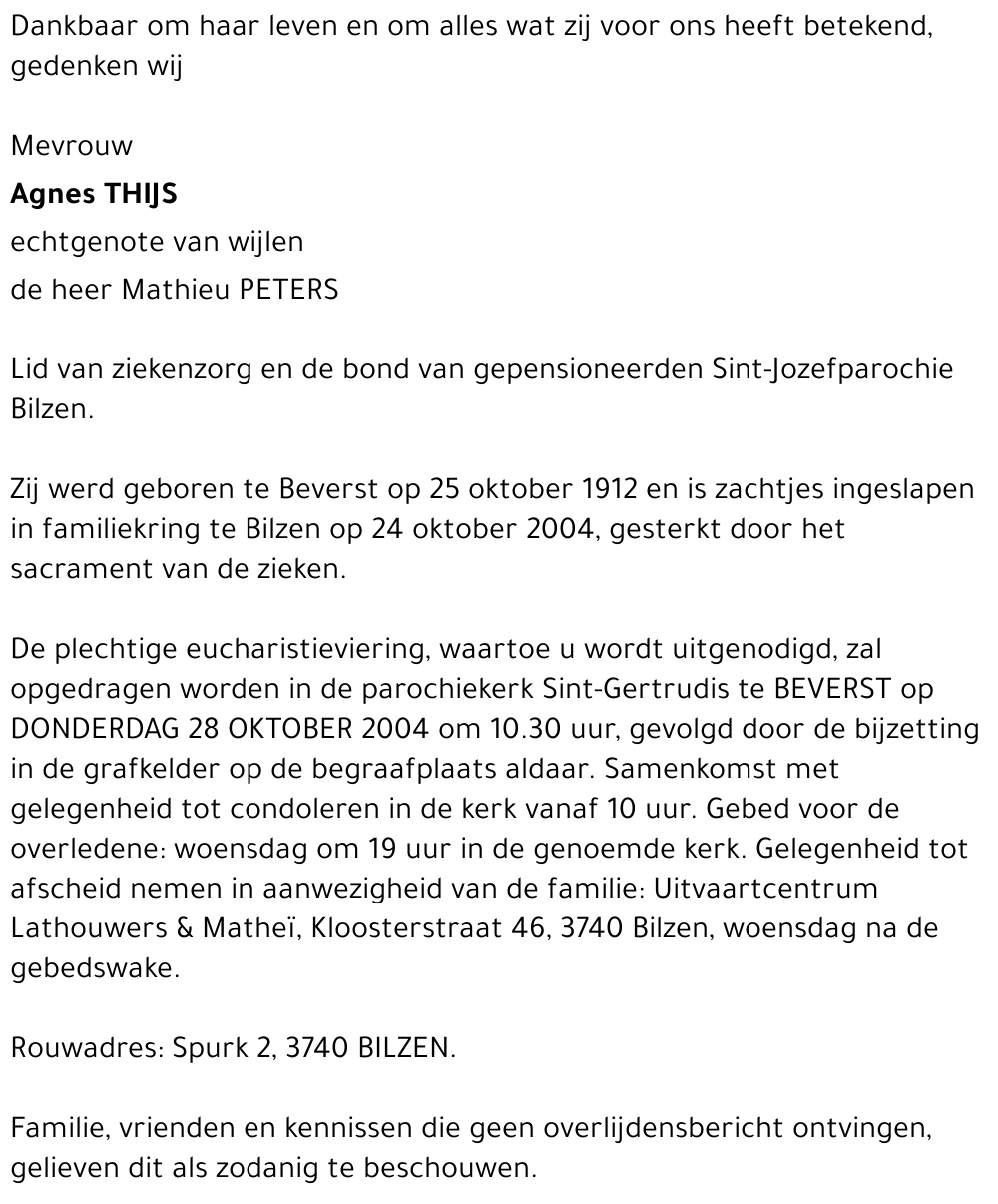 Agnes THIJS