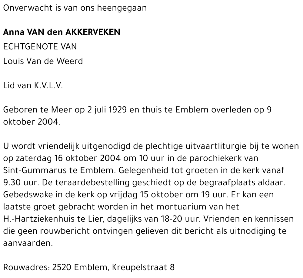 Anna Van den Akkerveken