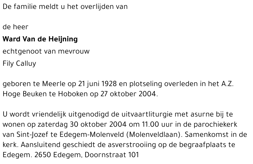 Edouard Van de Heijning