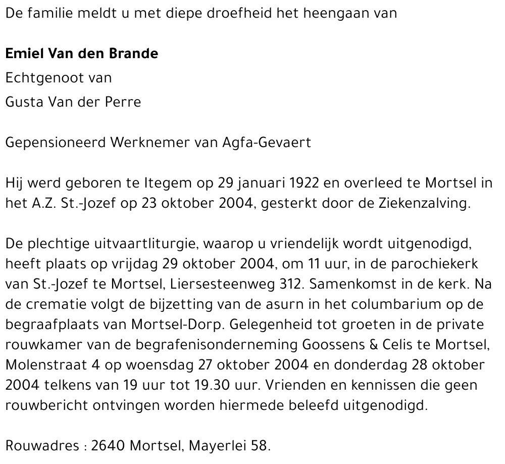 Emiel Van den Brande