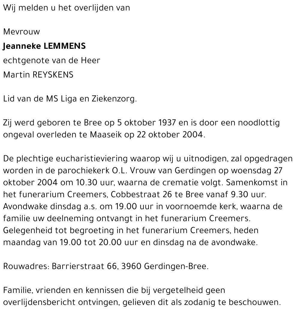 Jeanneke LEMMENS