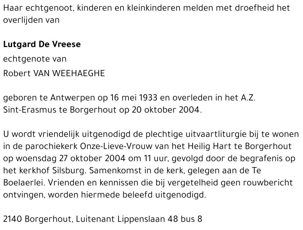 Lutgardis De Vreese