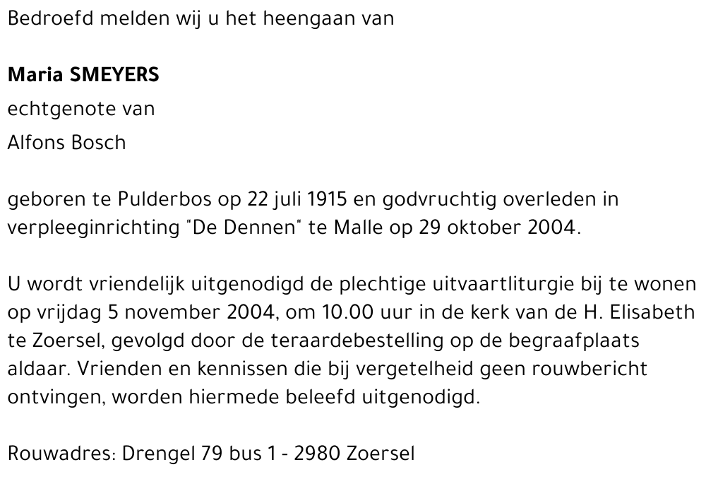 Maria SMEYERS