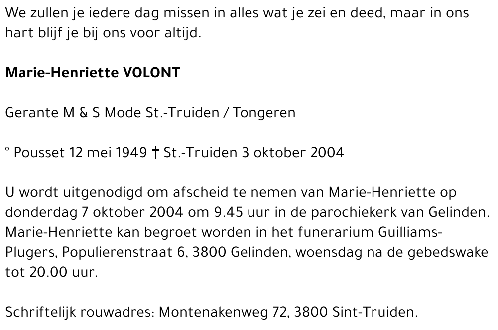 Marie-Henriette Volont