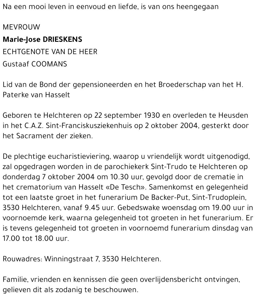 Marie-Jose Drieskens