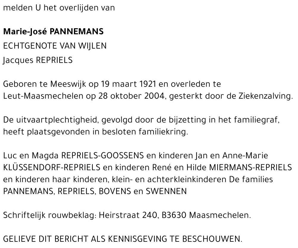 Marie-José Pannemans