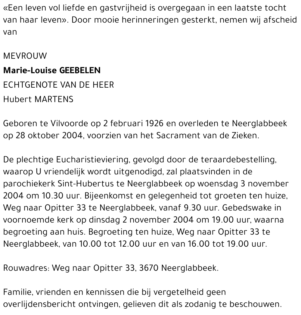 Marie-Louise Geebelen