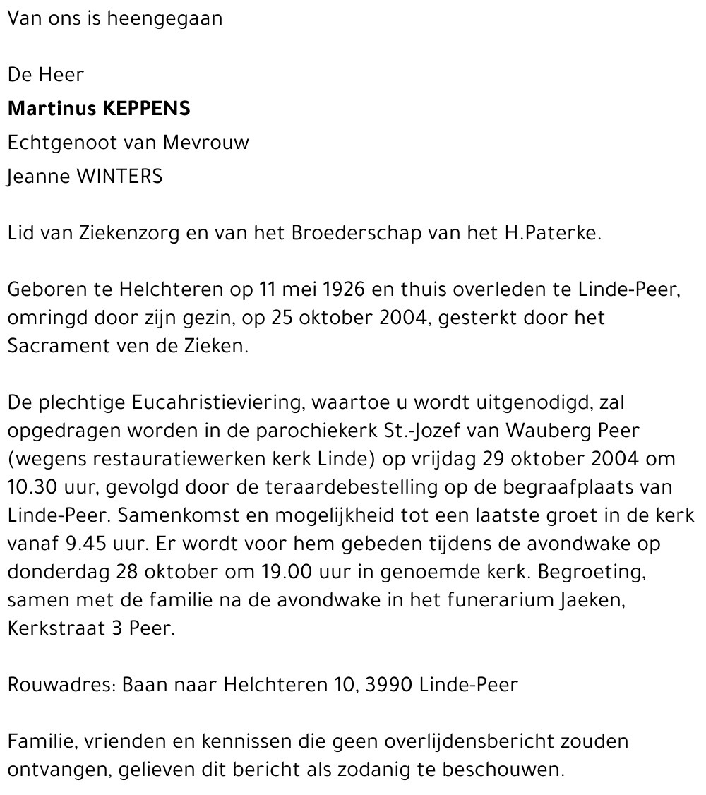 Martinus Keppens
