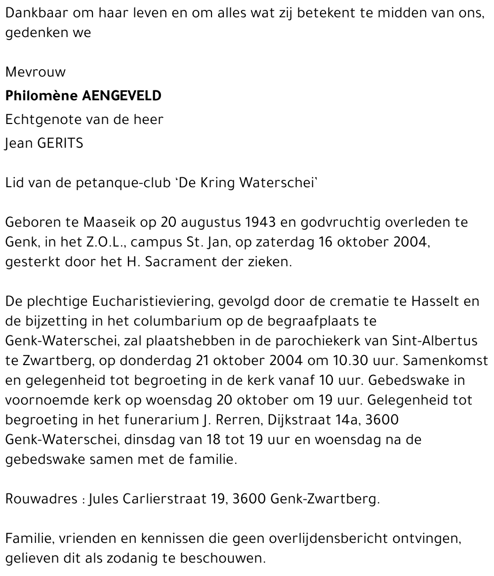 Philomène AENGEVELD