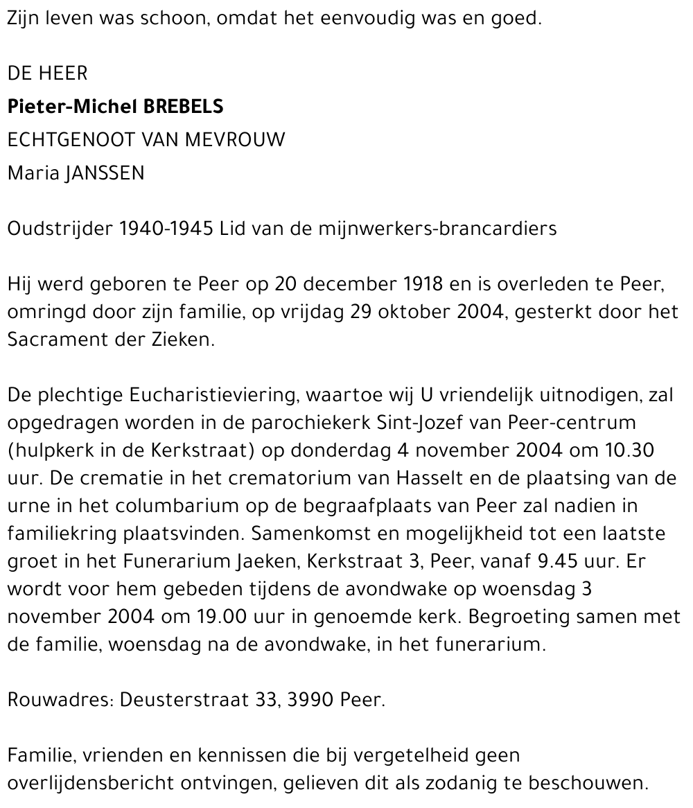 Pieter-Michel Brebels