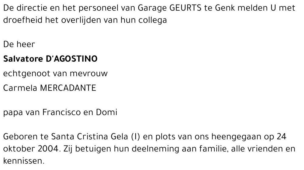 Salvatore D'AGOSTINO