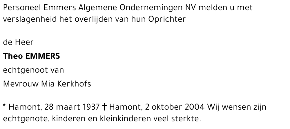 Theo EMMERS