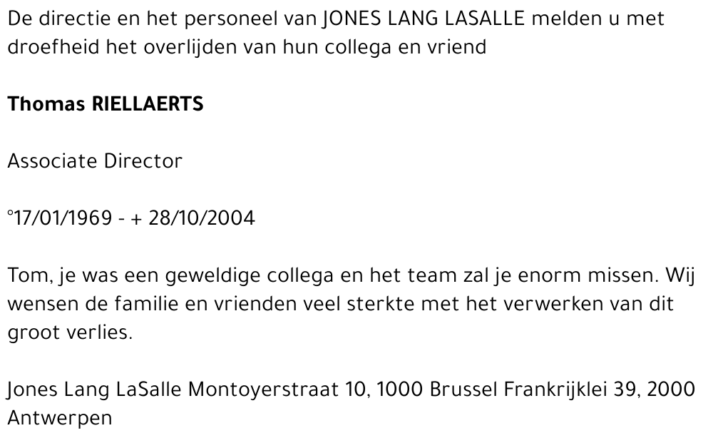 Thomas RIELLAERTS