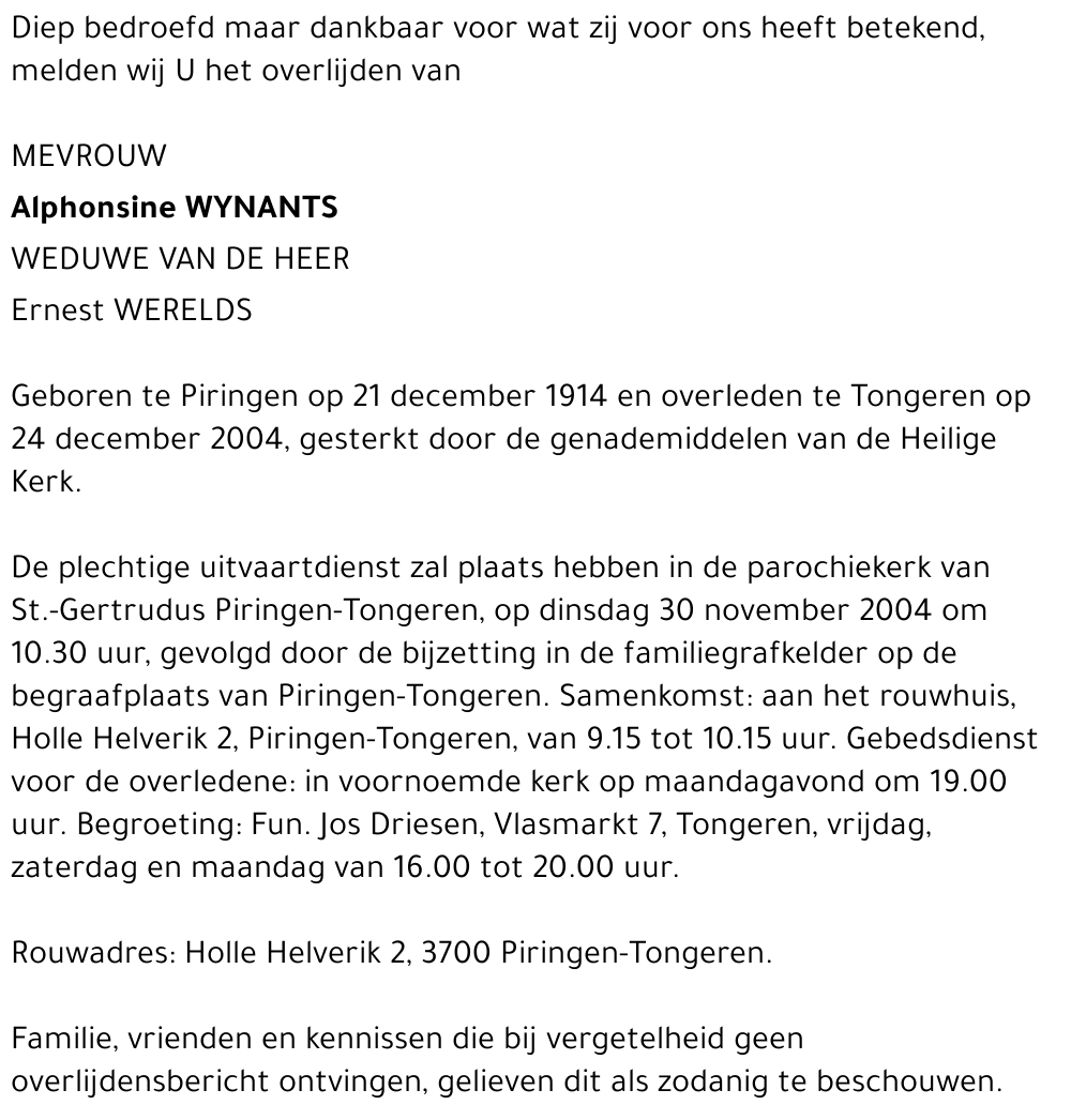 Alphonsine Wynants