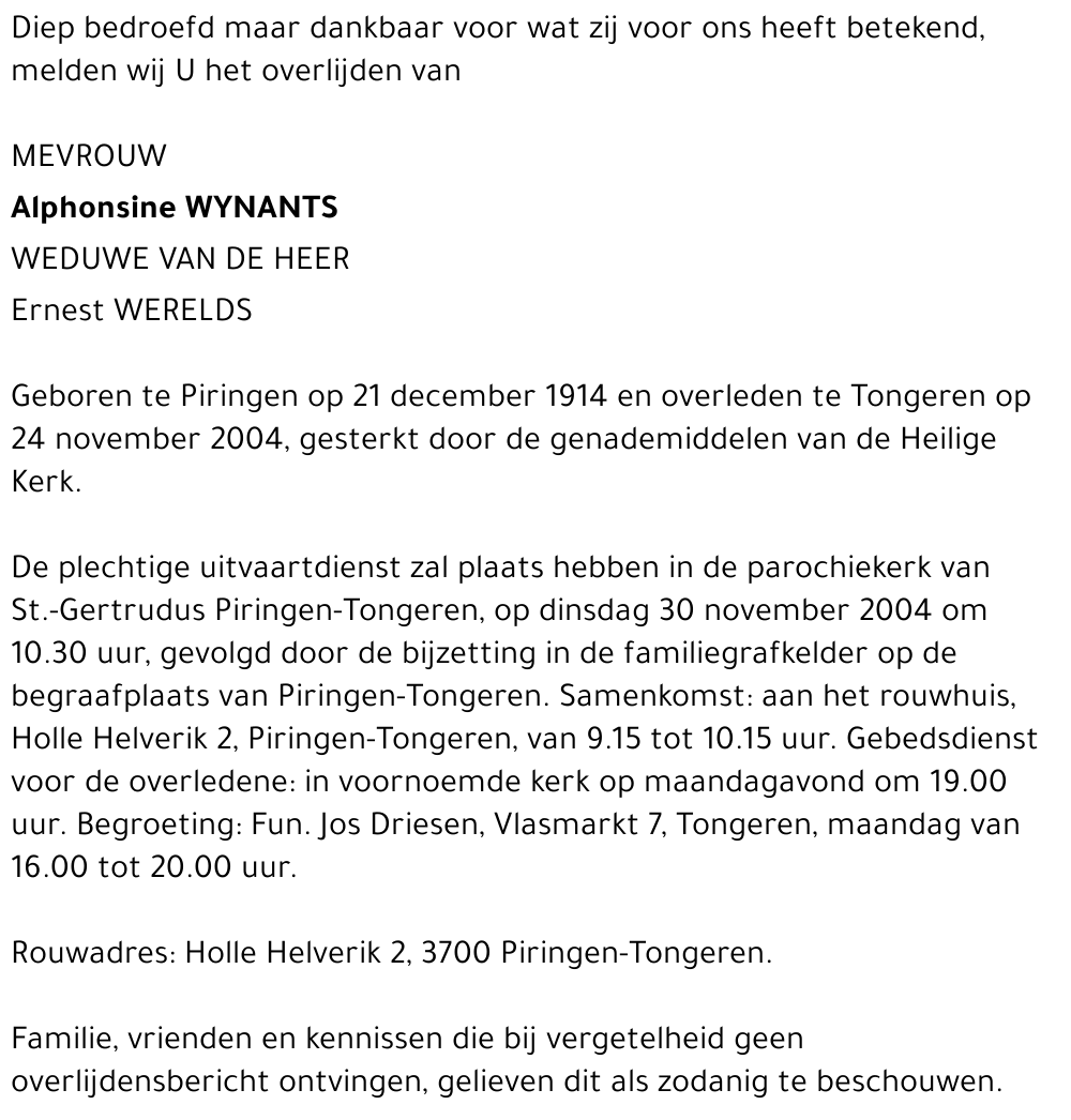 Alphonsine Wynants