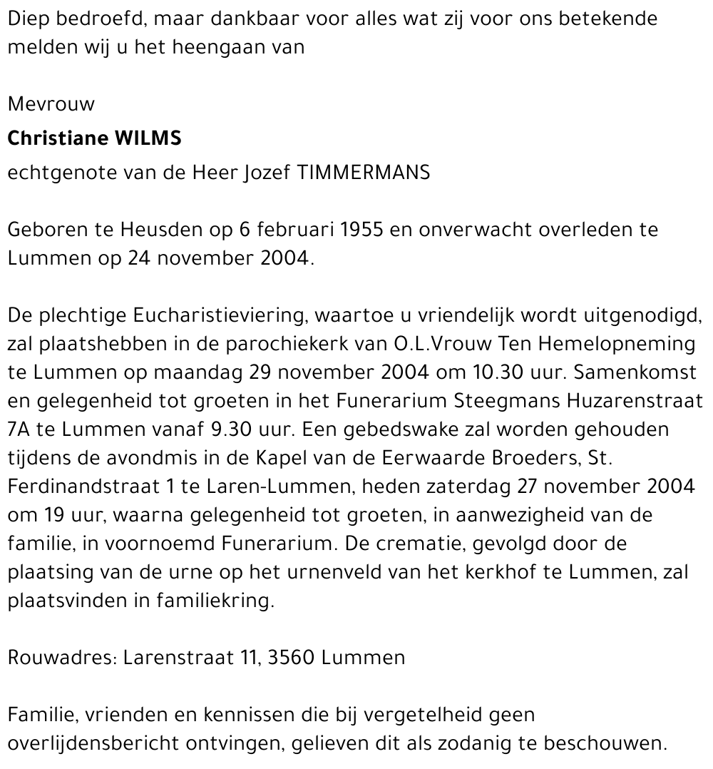 Christiane Wilms