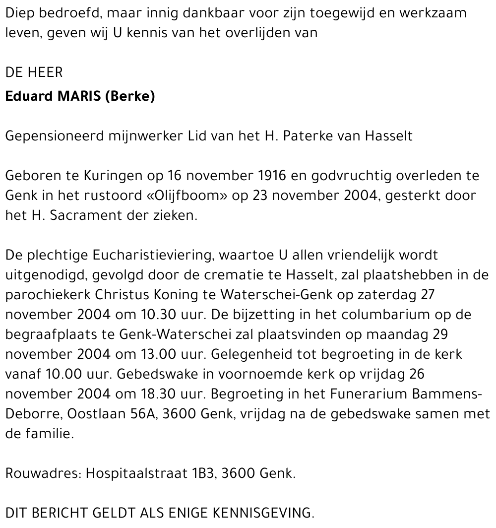 Eduard (Berke) Maris