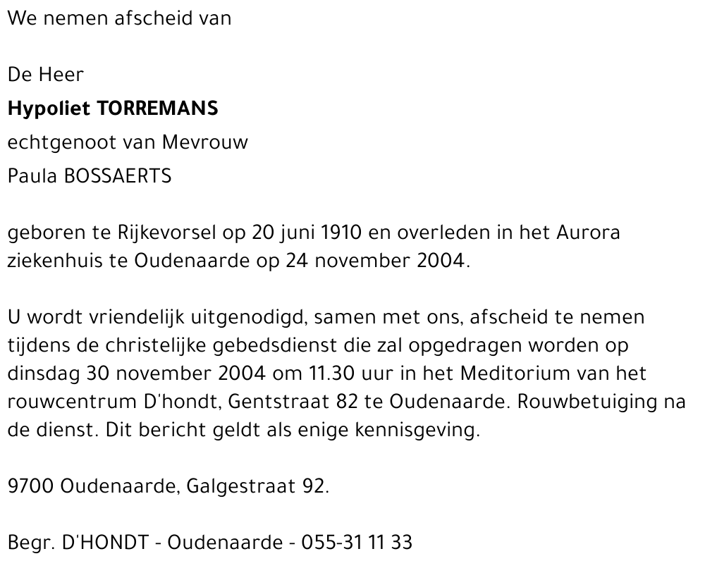 Hypoliet Torremans