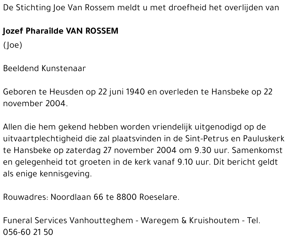 Jozef Pharaîlde Van Rossem