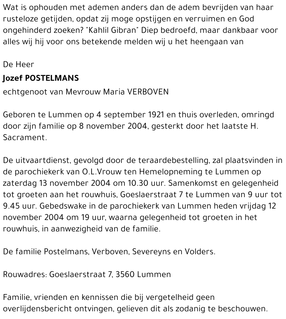 Jozef Postelmans