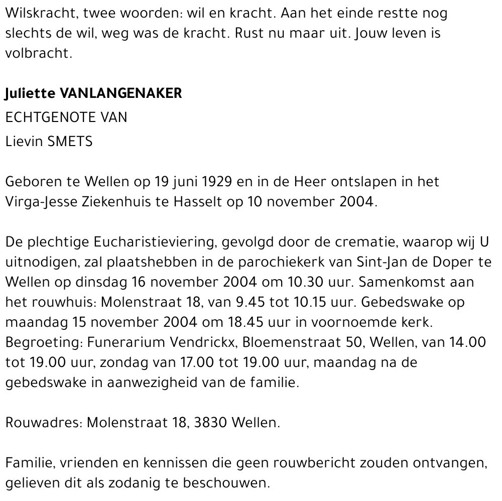 Juliette Vanlangenaker