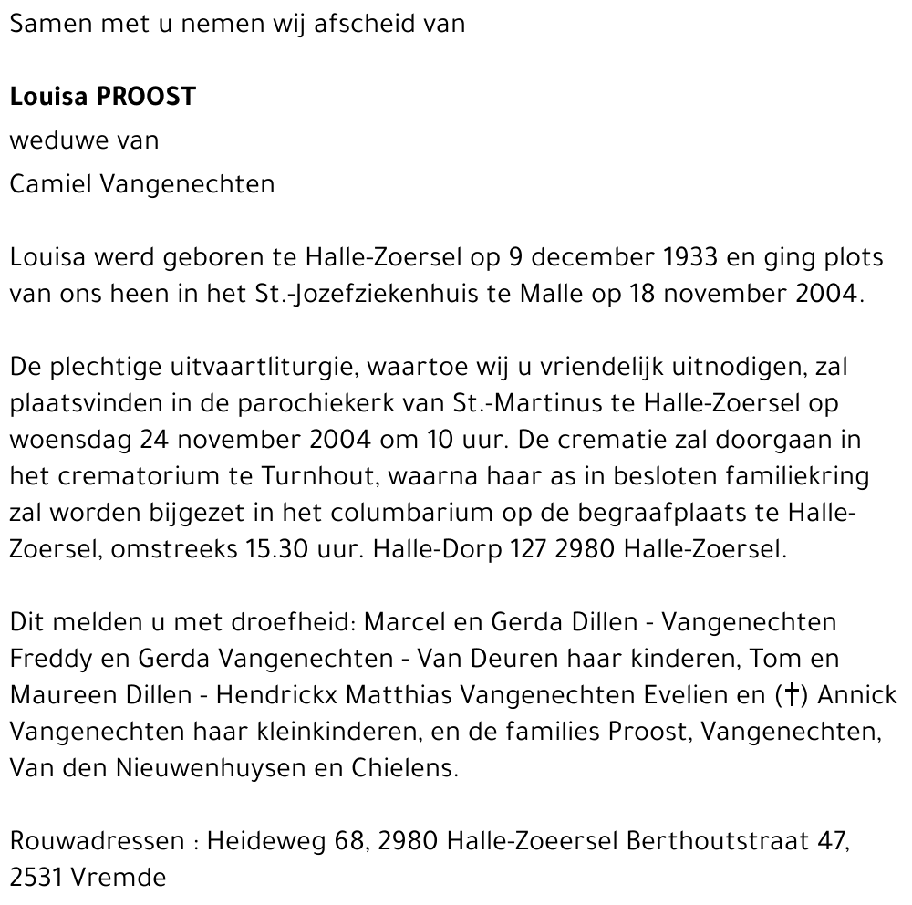 Louisa Proost