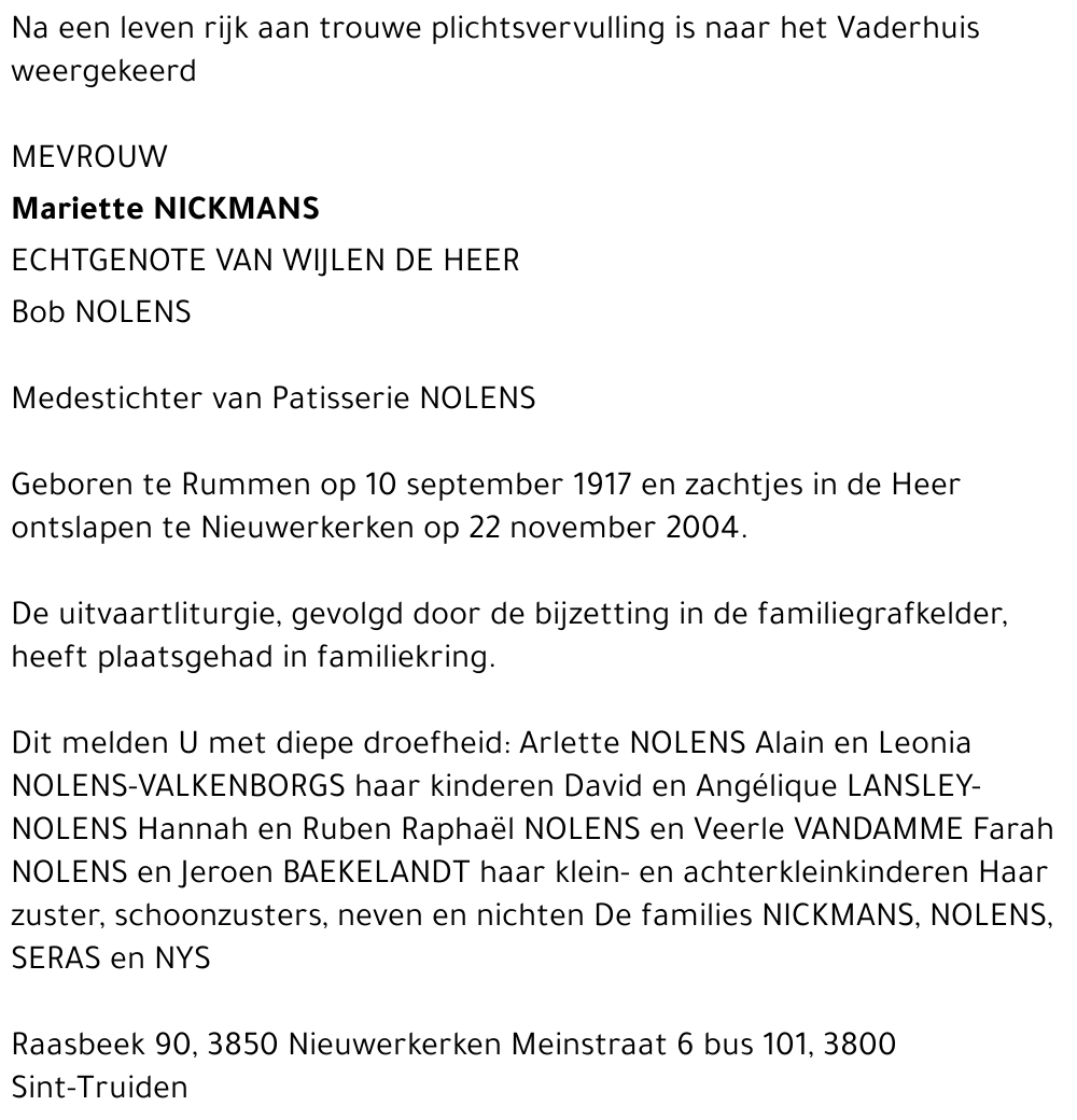 Odilla Clementina Nickmans