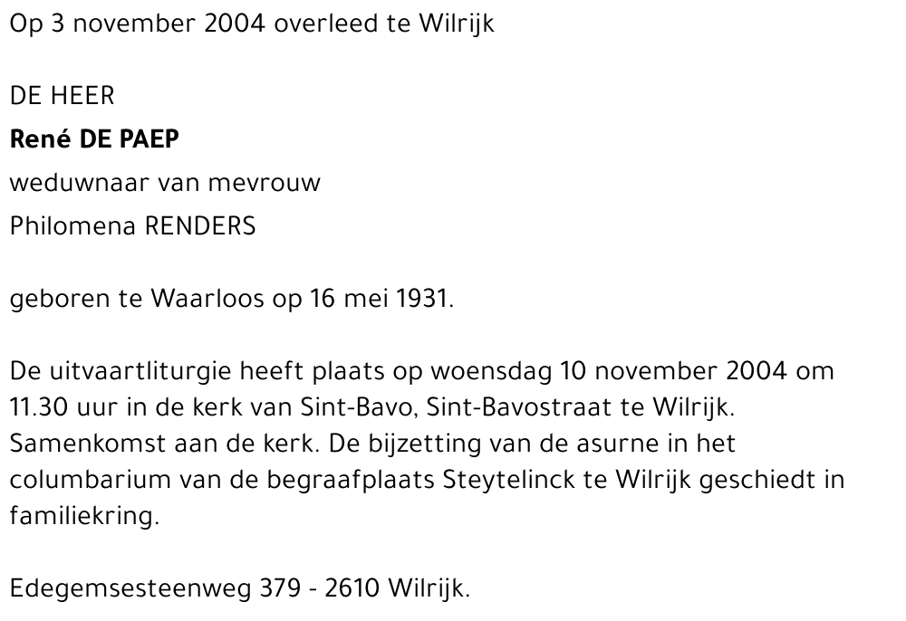 René De Paep