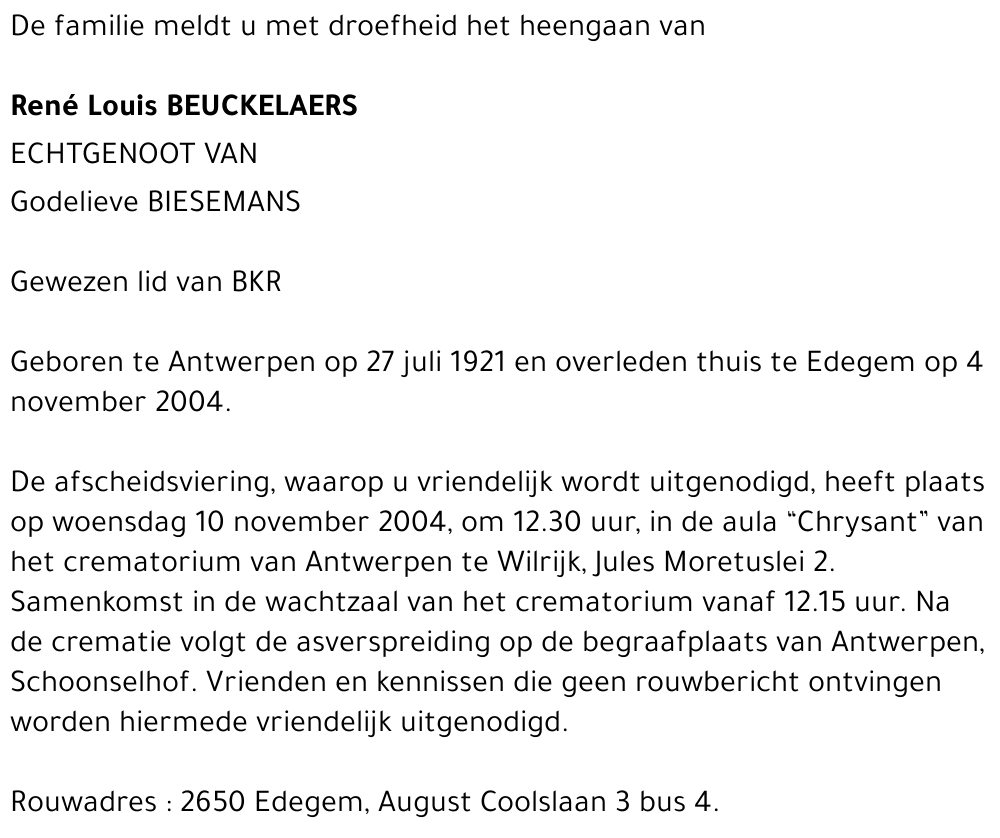 René Louis Beuckelaers