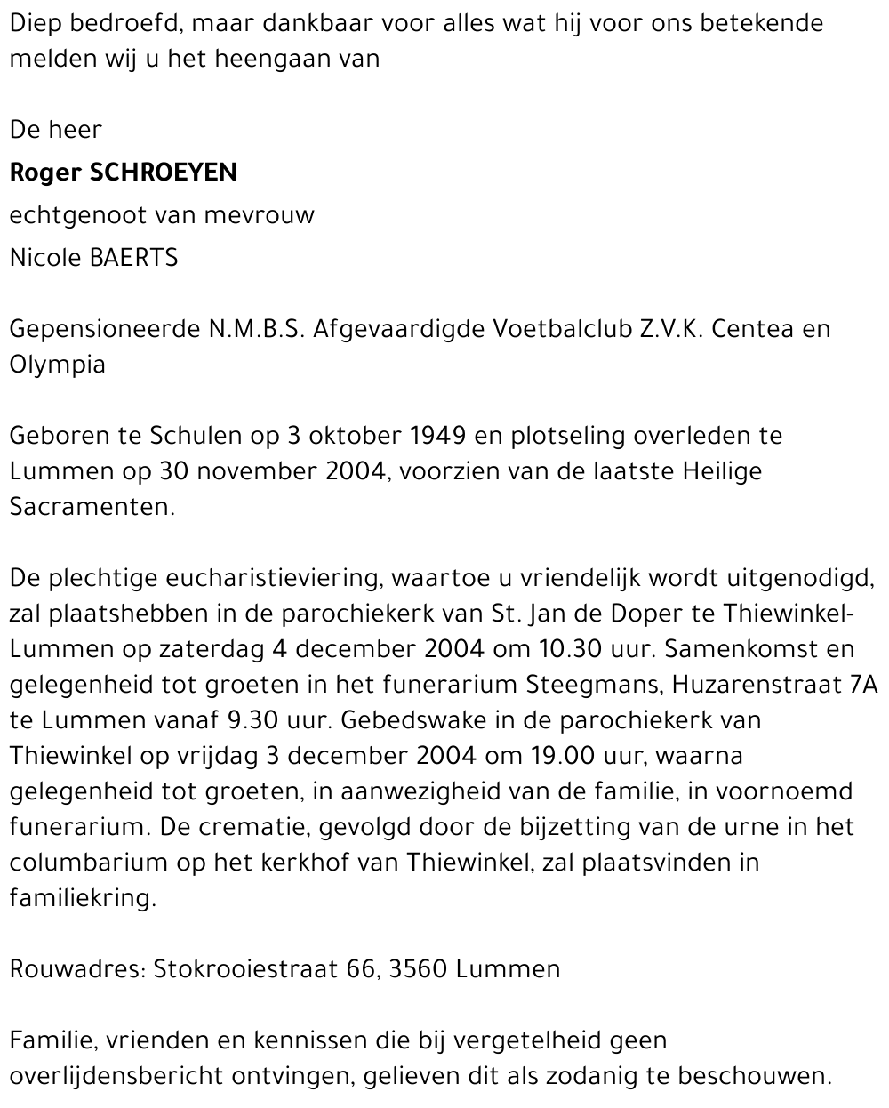 Roger Schroeyen