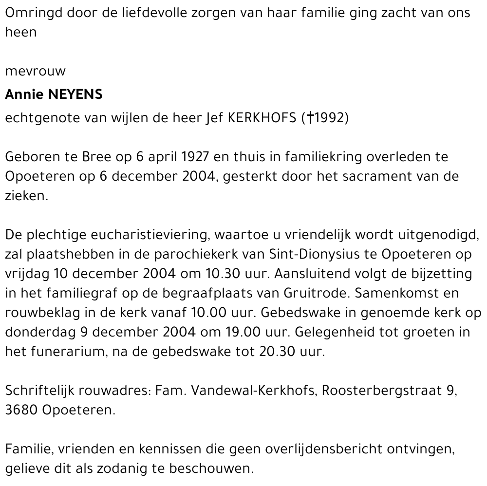 Annie Neyens