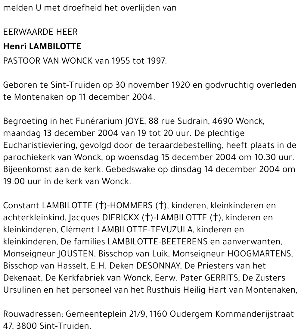 E.H. Henri Lambiolotte