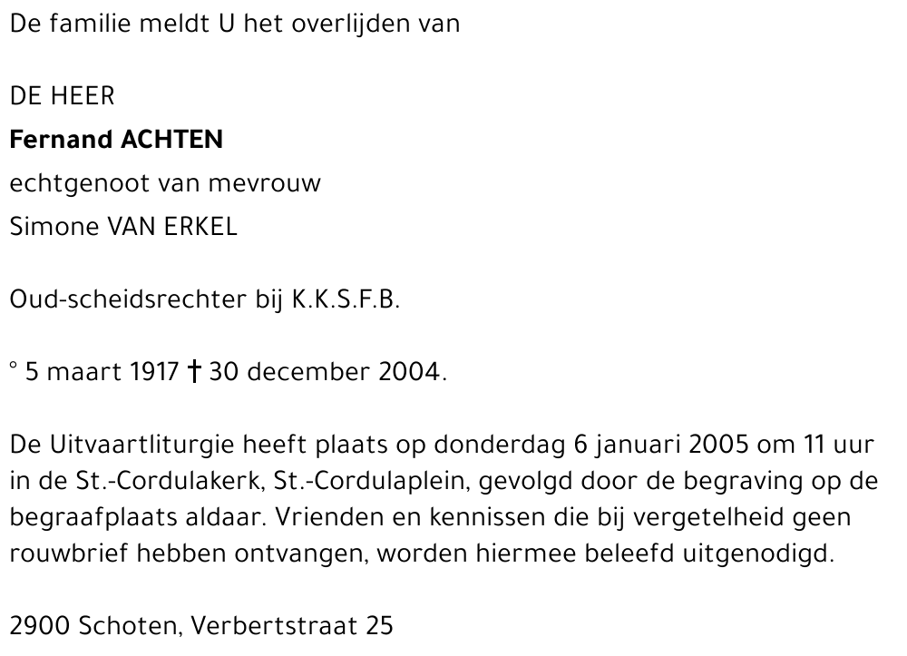 Fernand ACHTEN
