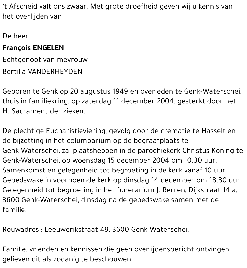 François ENGELEN