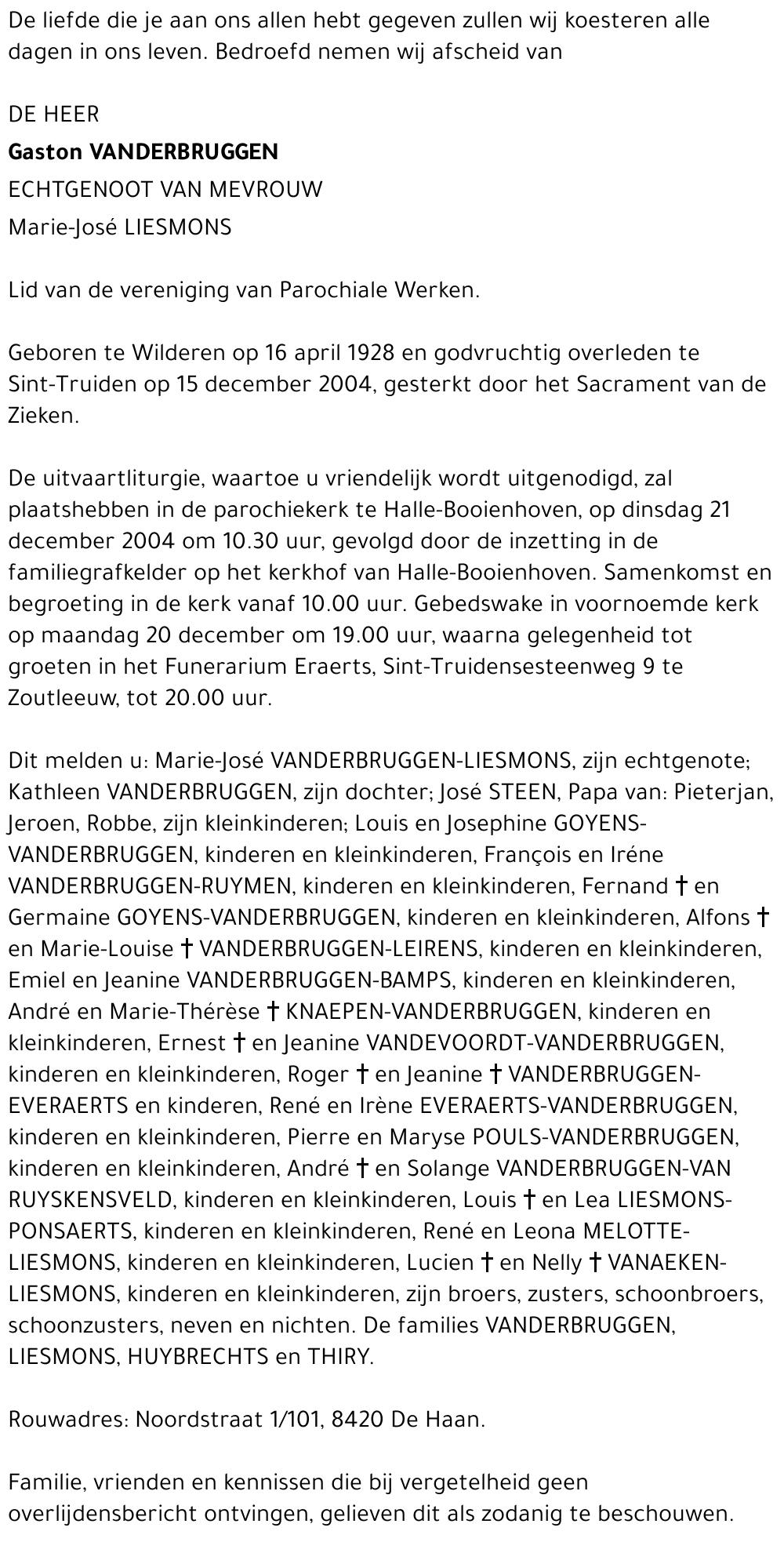 Gaston Vanderbruggen