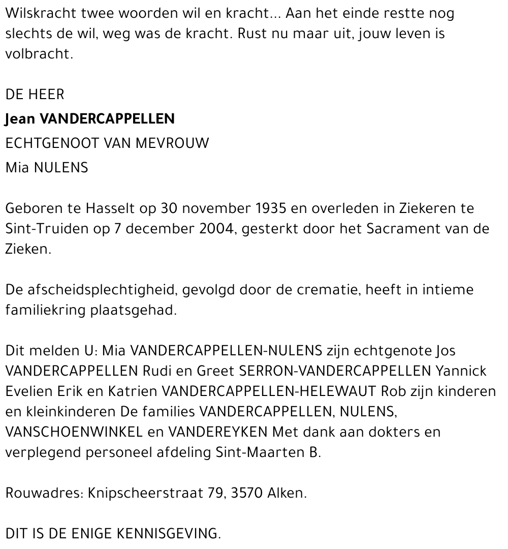 Jean Vandercappellen