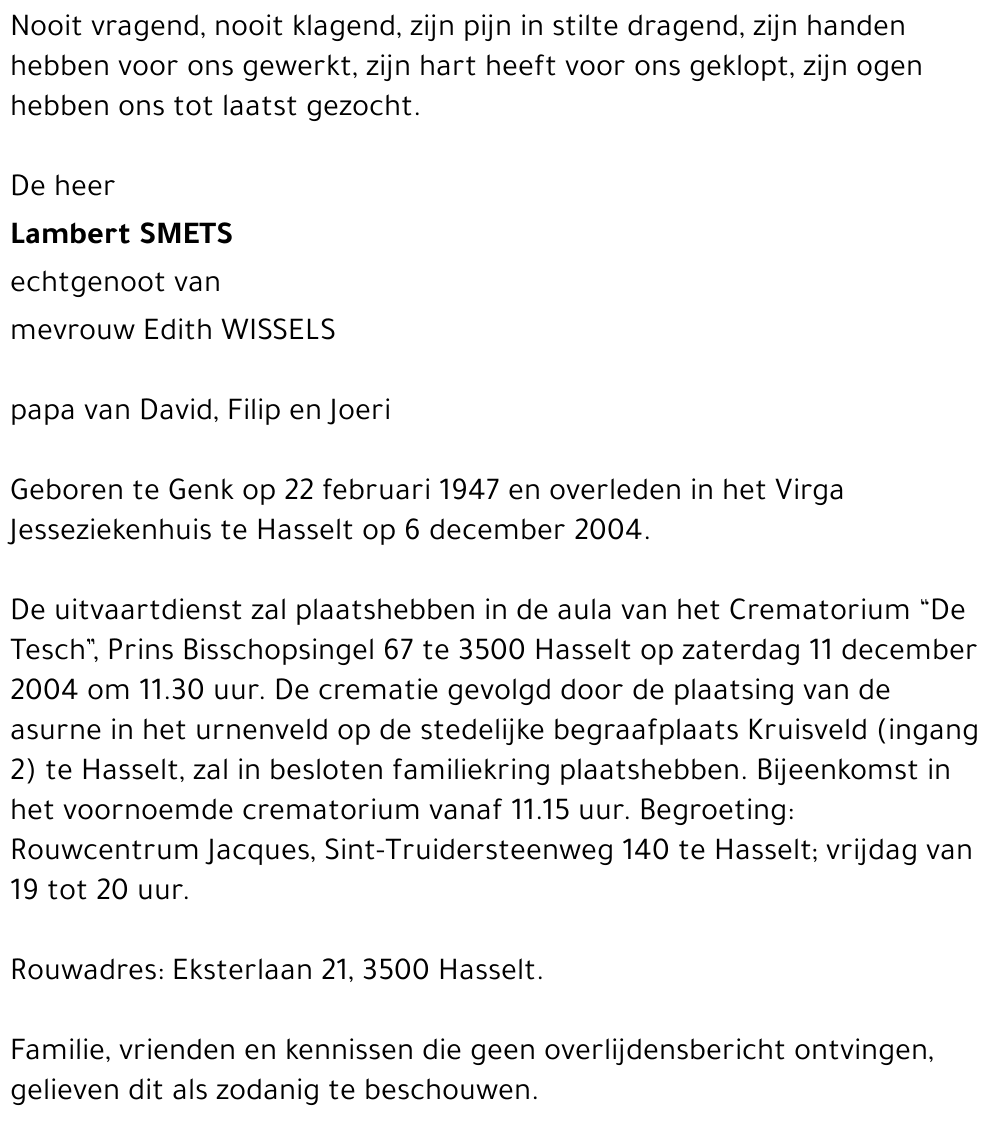 Lambert Smets