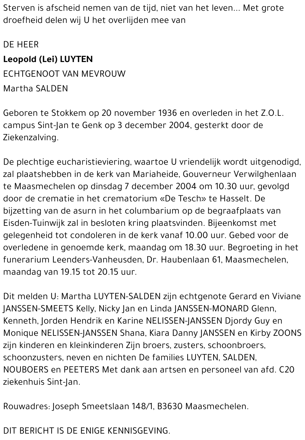 Leopold (Lei) Luyten