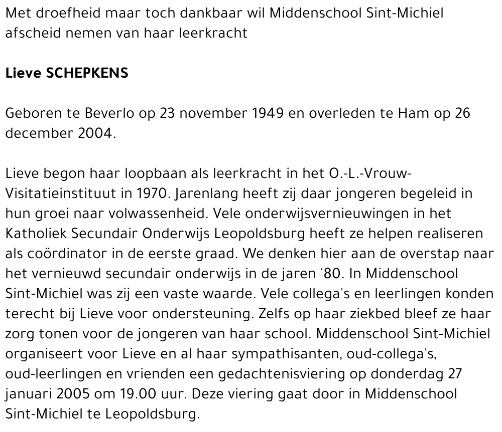 Lieve Schepkens (school)