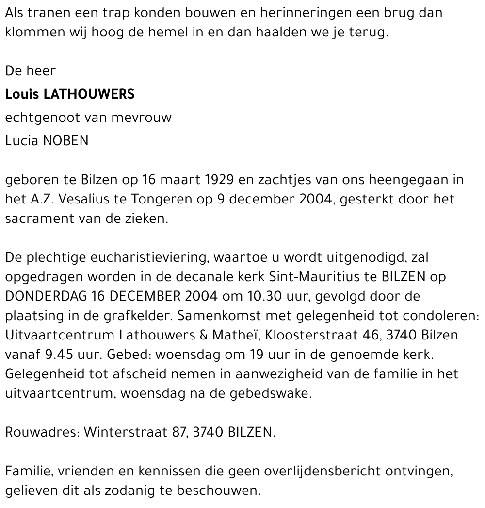 Louis LATHOUWERS