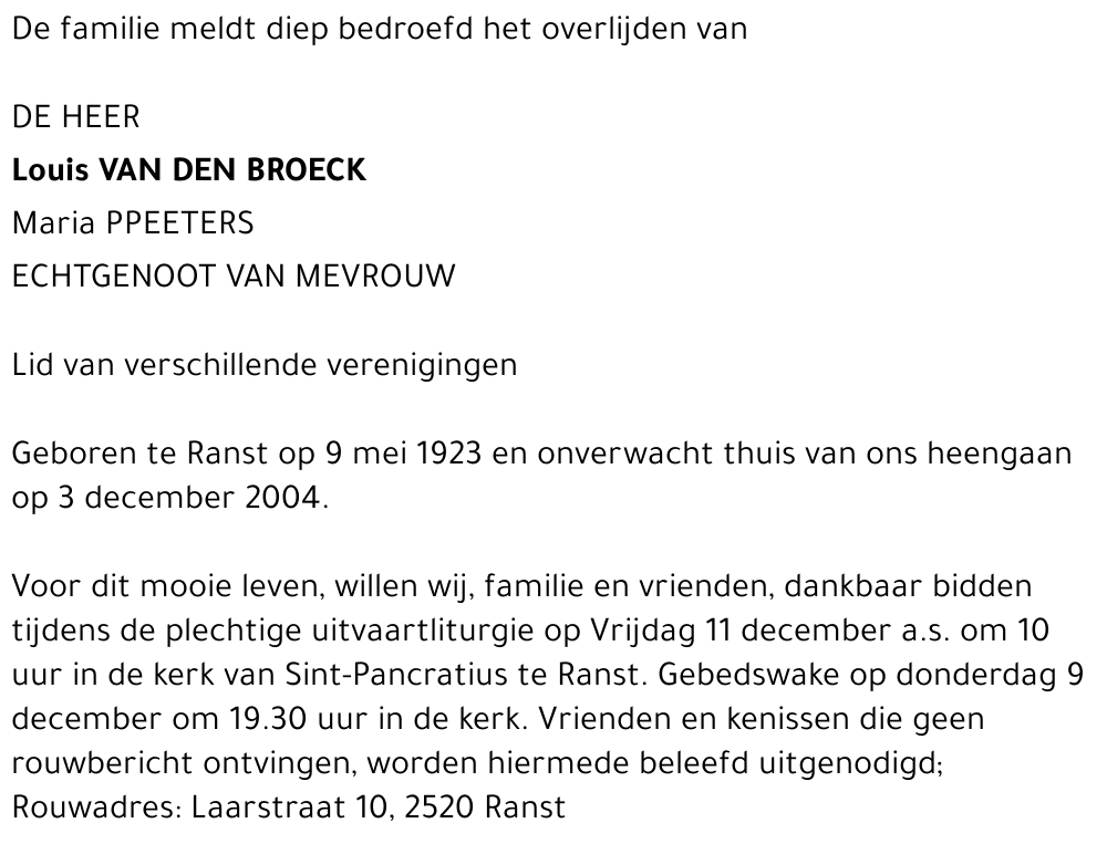 Louis Van den Broeck