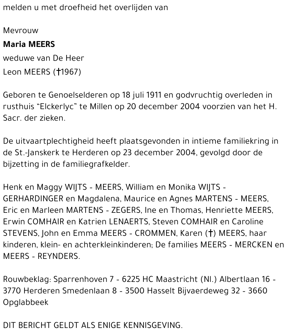 Maria Meers