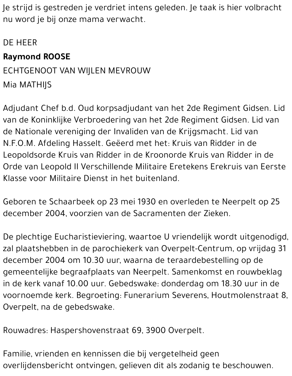Raymond Roose