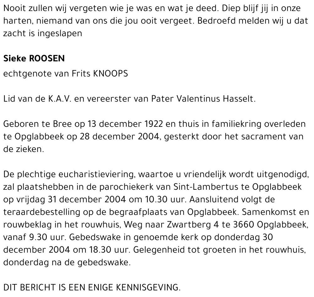 Sieke Roosen